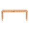 Baxton Studio Abelia Modern Bohemian Natural Rattan and Mahogany Wood Long Accent Bench 229-13148-ZORO - alternate 6